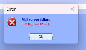 Default Email Server Down?