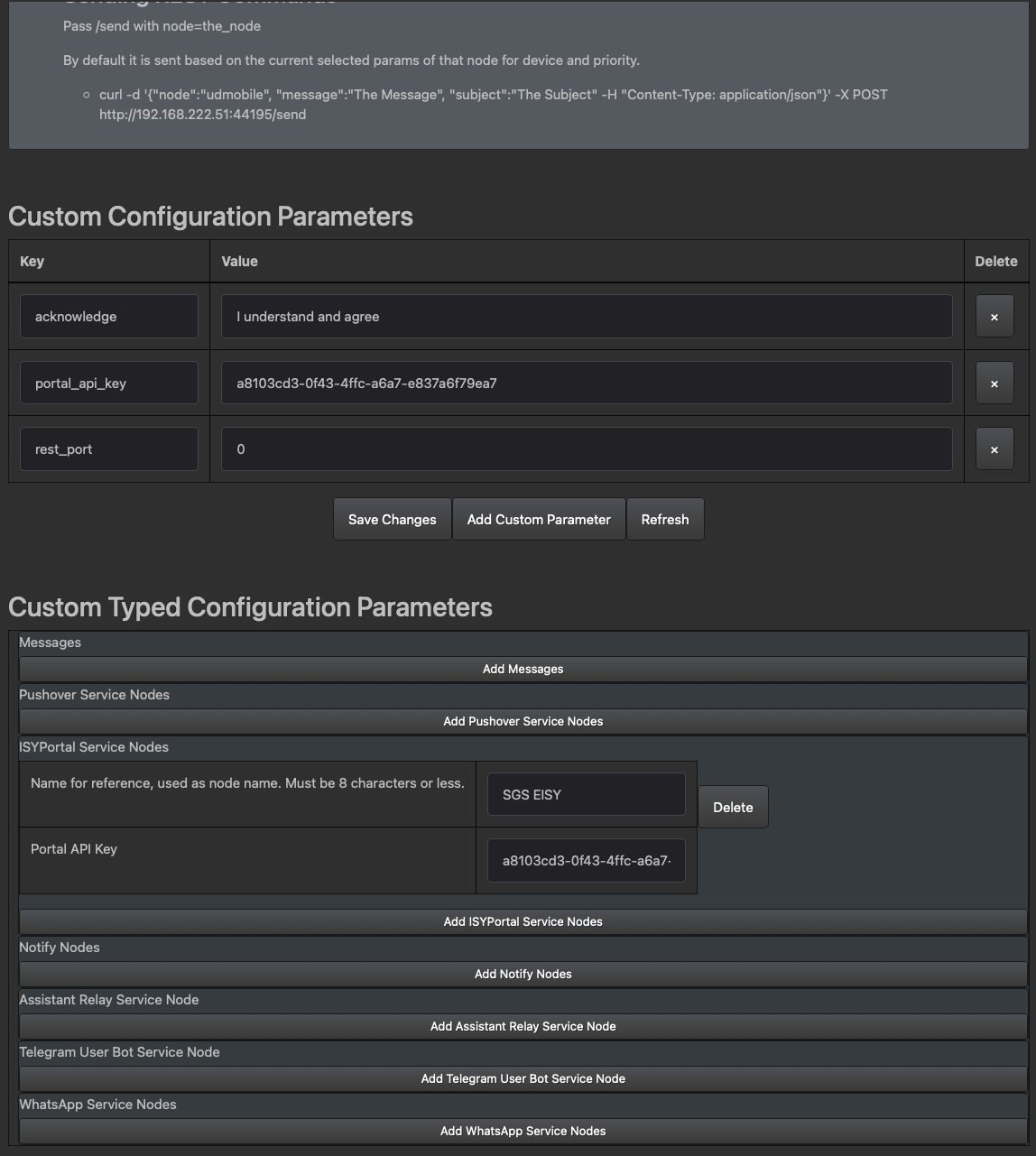 Notification Notices: Profile rebuilt, restart admin