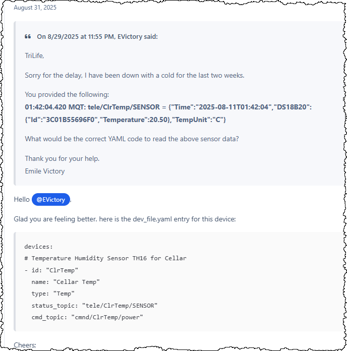 Using MQTT with 1Wire (NodeLink)