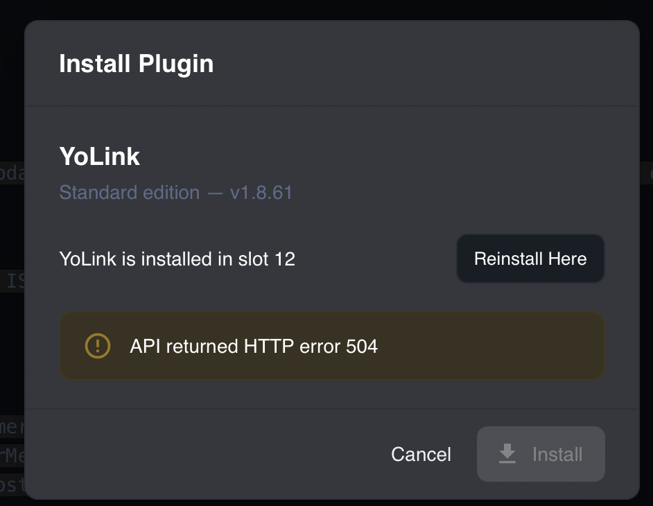 upgrade fails in eisy ui