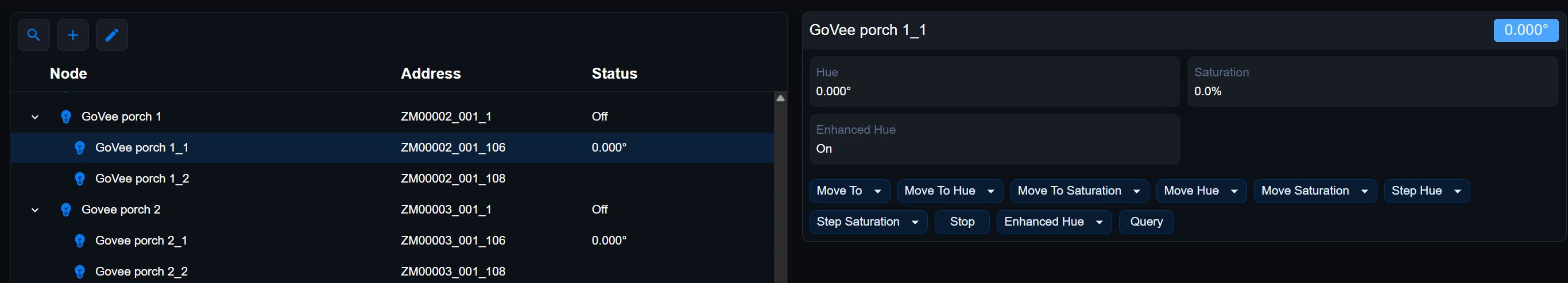GoVee and matter control via insteon keypad