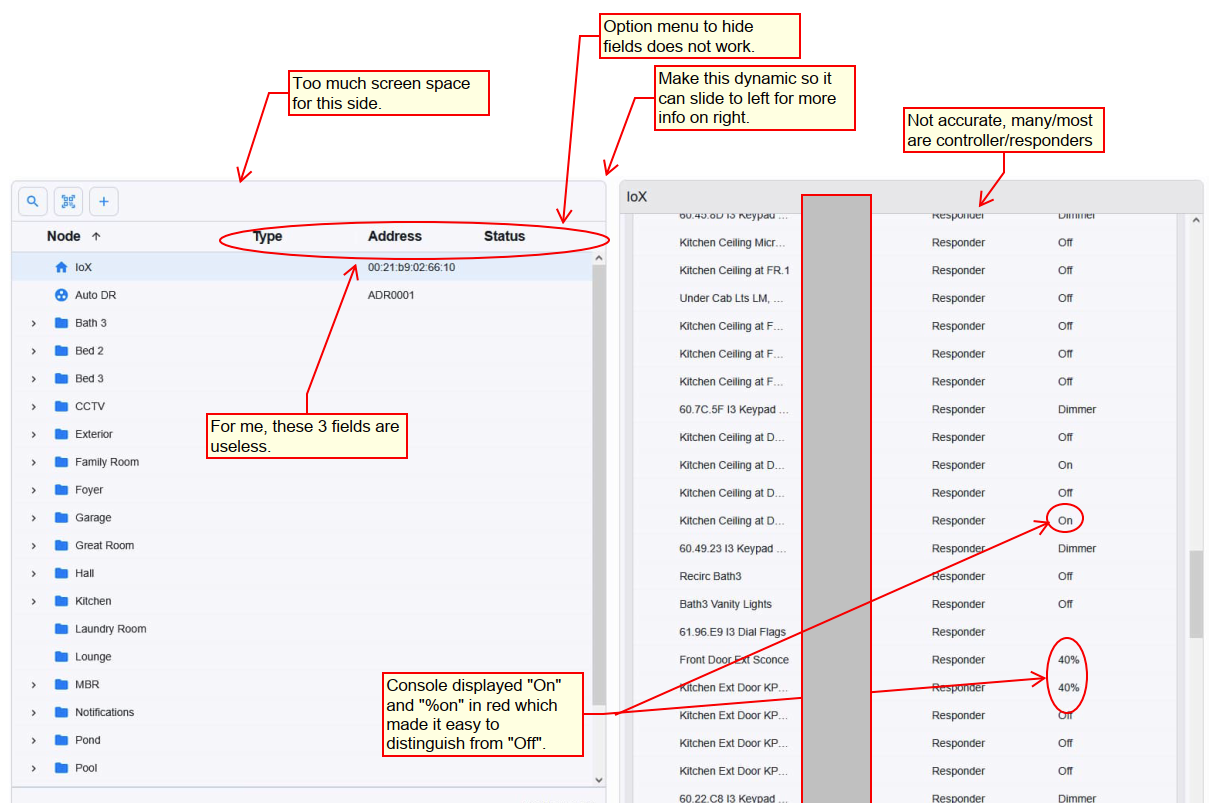 Feedback on new web based UI