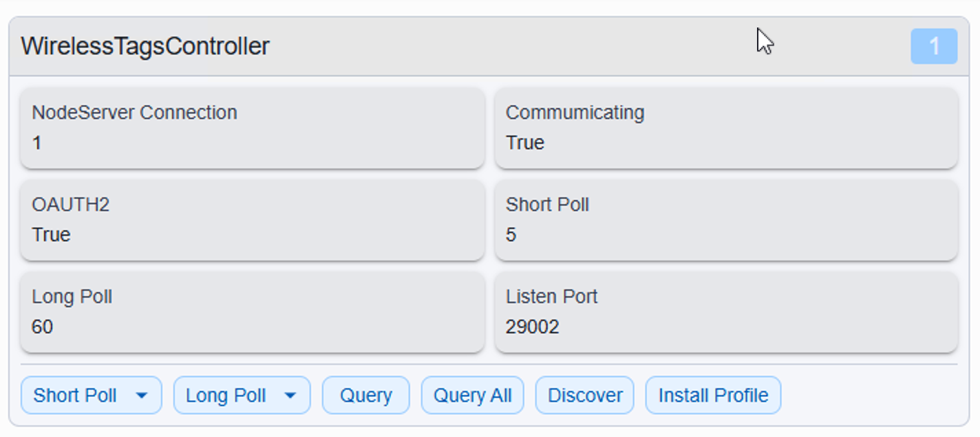 Tags missing in Wireless Tags plugin